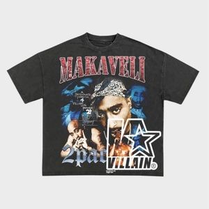VILLIANATTIRE- Makaveli Vintage Tee MENS XL